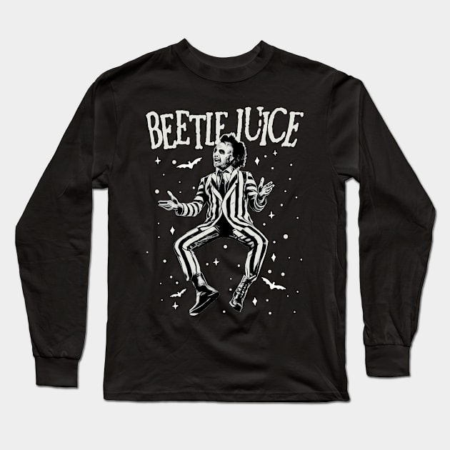 Beetlejuice Classic Retro Long Sleeve T-Shirt by LAKOSH